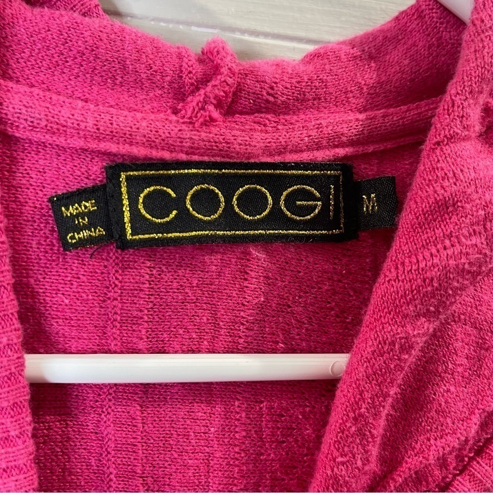 Coogi | RARE! Vintage Pink Long Lined Zip Up Sweater Size Medium - Picture 5 of 10